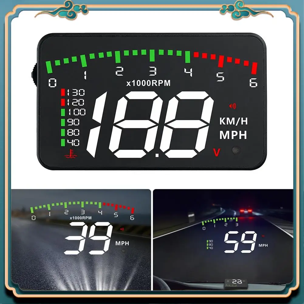 

Latest A900 Car HUD OBD RPM Meter Head-Up Display Car Accessories Multi-Display Car Digital Speed Engine RPM Water Temperature