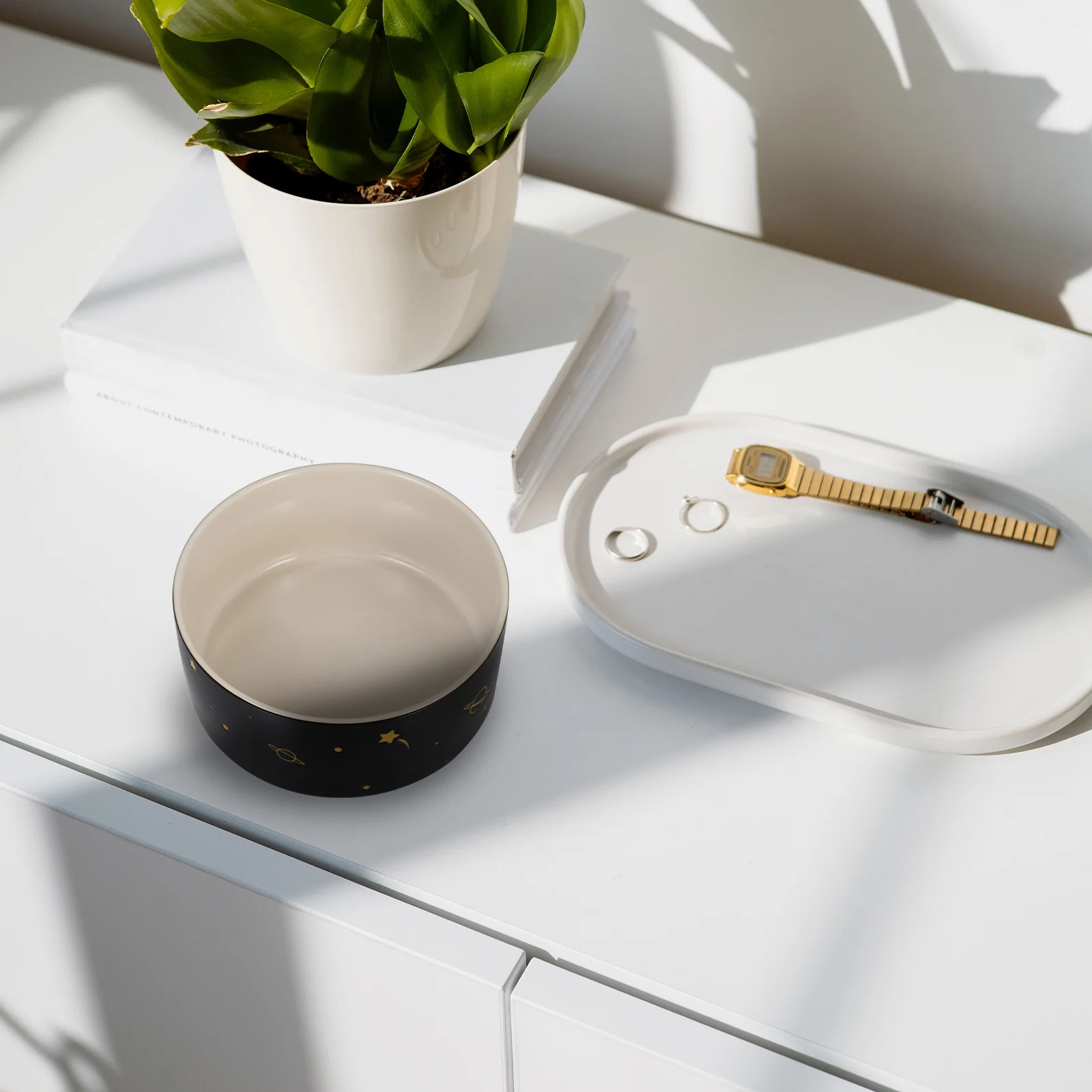 

Key Tray Organizer Entryway Jewelry Dish Multi-Functional Storage for Keys Candies Sundries Entrance Key Holder