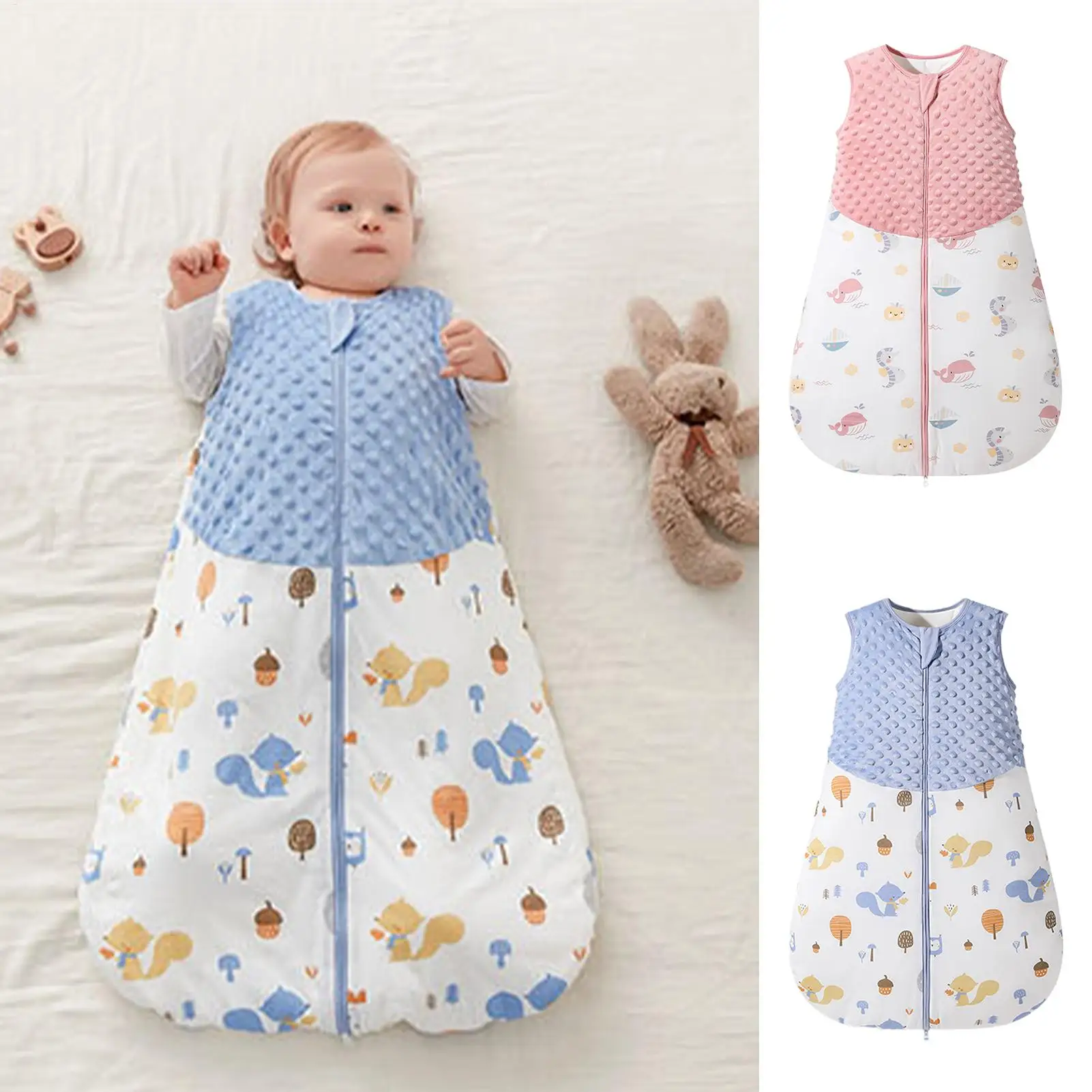 Sacco nanna per bambini Coperte indossabili in morbido cotone Sacco nanna in cotone per la casa Ospedale Parco All'aperto Estate Inverno Notte di Capodanno