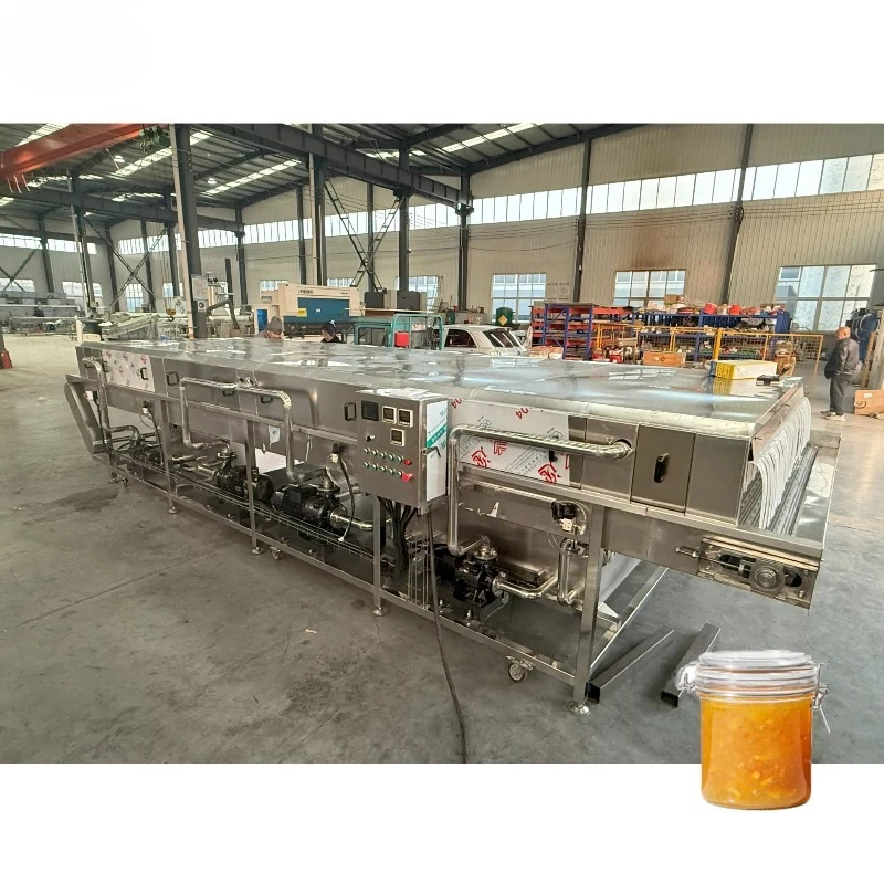 Commercial Sterilization Line Water Bath Pasteurizer 90°C with Cooling Air Dry for Milk Tea Crystal Crisp Pearls