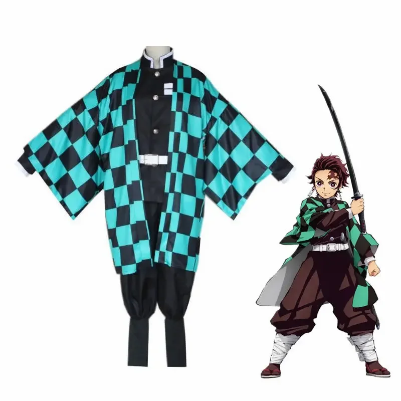 Anime Kamado Tanjirou Cosplay Kostüm Dämonen töter Halloween Cosplay Cartoon Kimetsu kein Yaiba Kostüm für Kinder für Erwachsene Geschenke