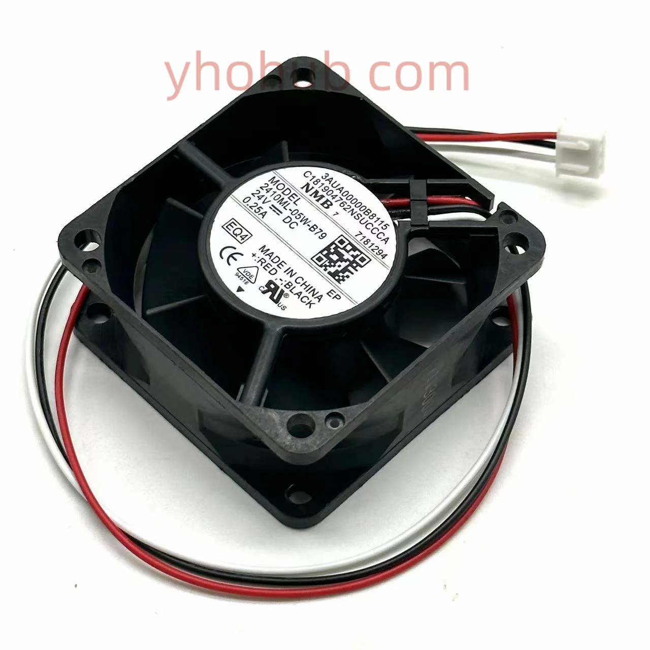 

NMB-MAT 2410ML-05W-B79 EQ4 DC 24V 0.25A 60x60x25mm 3-Wire Server Cooling Fan