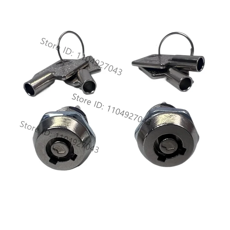 NS102 Micro Switch Lock IP67 Waterproof 12mm Keylock Switches 1 Pole 2 Position 2-Terminals 2 Key Pulls SPST On-Off, 2-Pack