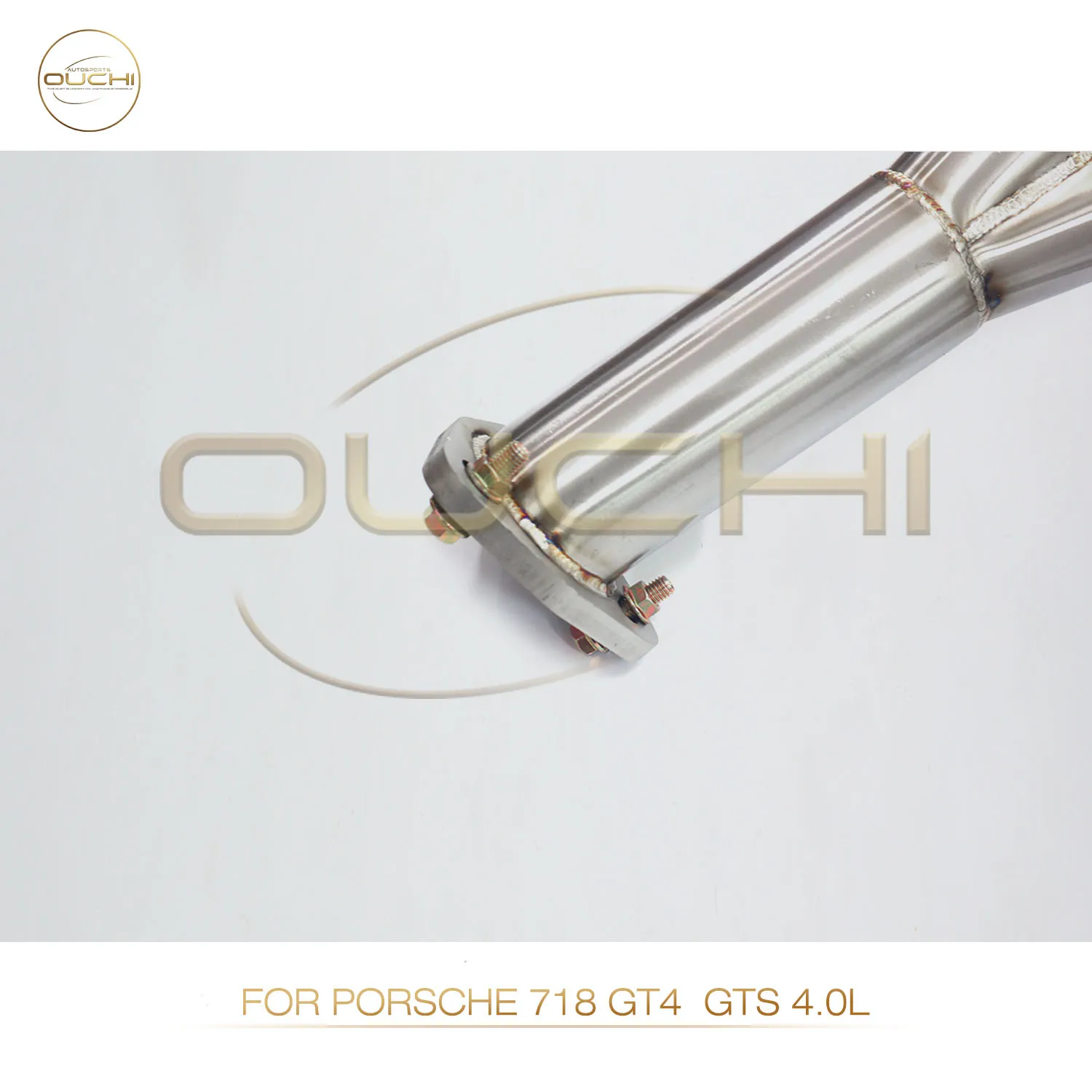 

High Flow Performance Manifold For Porsche 718 GT4 GTS 4.0L OUCHI Header Exhaust System Without Heat Shield Stainless Steel