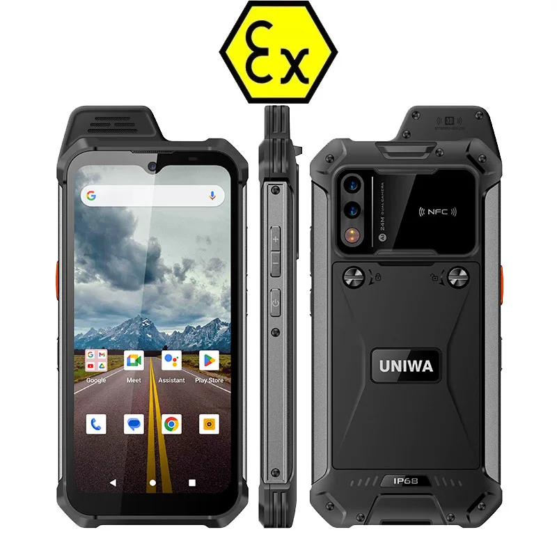 UNIWA W999 ATEX wodoodporne smartfony Walkie Talkie Helio G99 Octa Core 8GB + 128GB 6.3 Cal FHD 5000mAh Andriod telefon komórkowy NFC — zdjęcie produktu 8