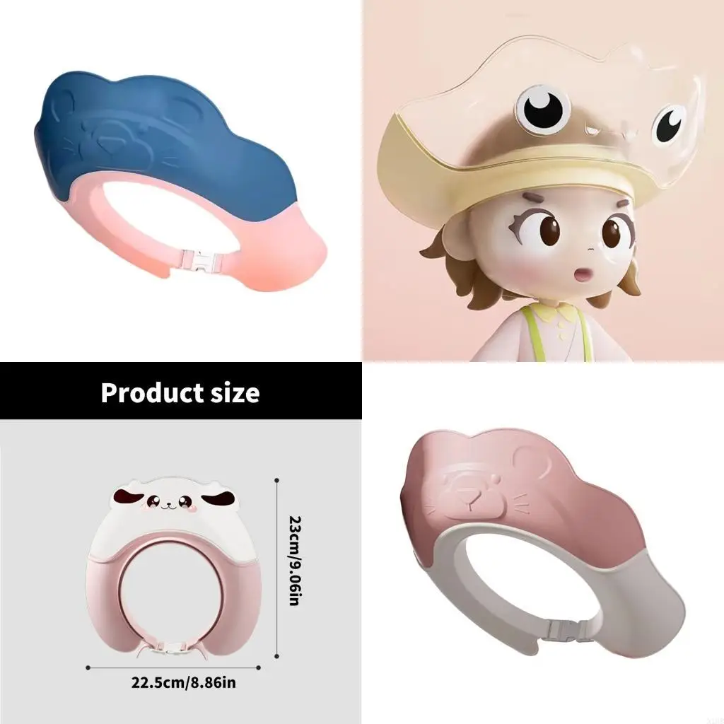 

Lovely Baby Hath Hat for 0-6T Kids Infants Bathing Caps Lightweight Shower Hat