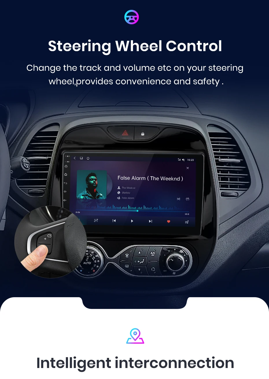 Junsun Drahtlose CarPlay Android Auto Auto Radio Für Renault Captur Kaptur 2016-2019 GPS Multimedia 2 din – Detail 16