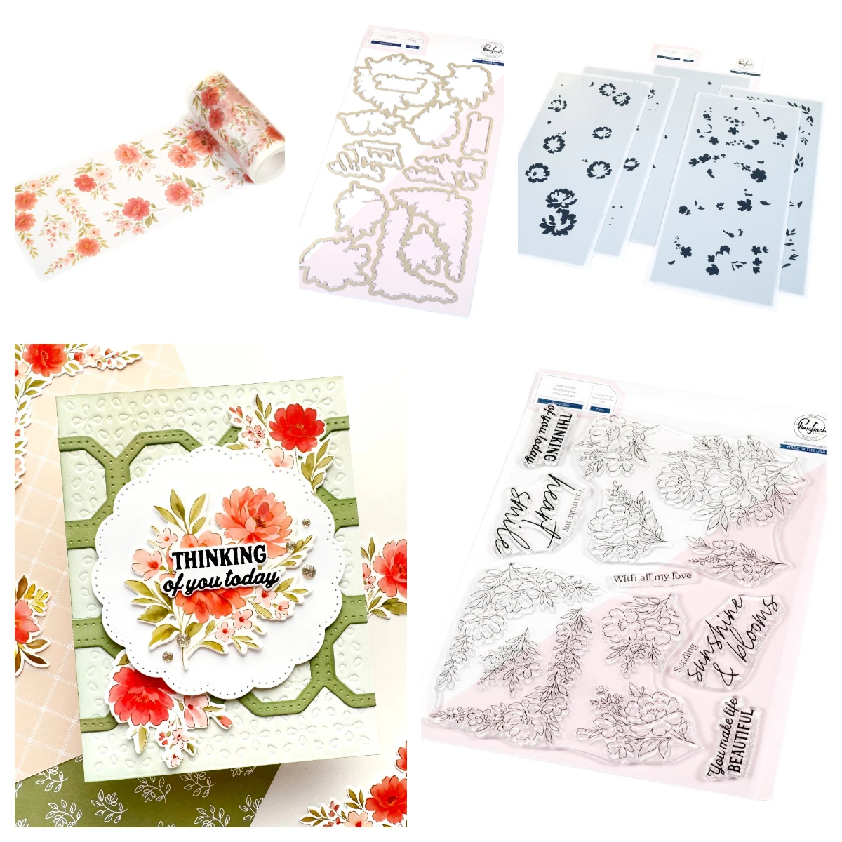 

Flourish Glow Full Release Bundle Die 2025 Pink Fresh Peony Glow Dies Stamp Hot Foil Stencil DIY Scrapbooking Greeting Card Mold