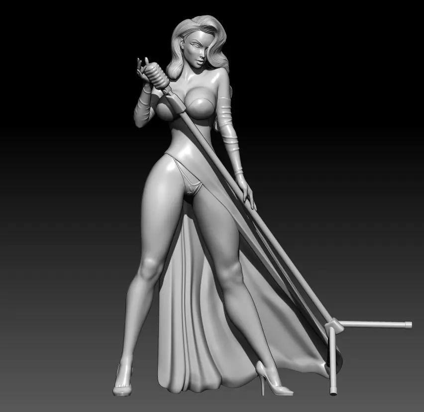 

1/24 75mm 1/18 100mm Resin Model Kits Sexy Female Girl Singer Unpainted No Color RW-187