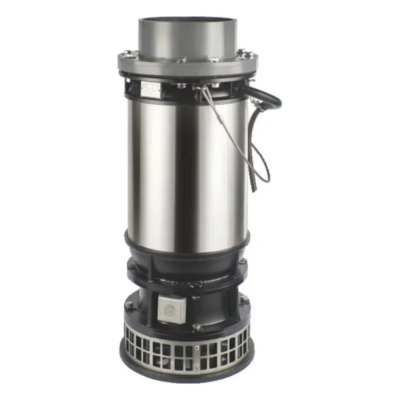 High Flow Axial Submersible Pump for Seawater Irrigation Energy Saving Centrifugal Water Transfer Motor with Power Supply