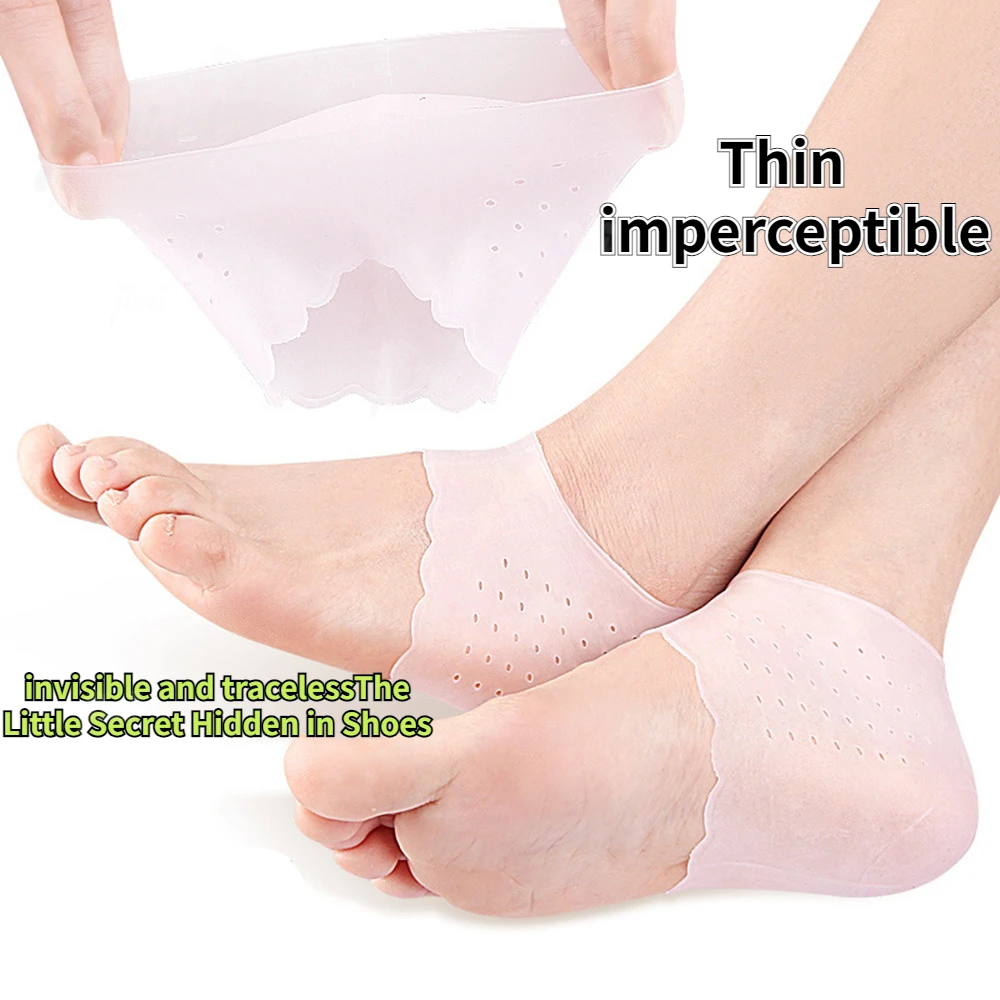 Silicone Heel Protectors Metatarsal Pads Forefoot Gel Heel Pad Plantar Fasciitis Women Men Foot Pain RelieveBlister Prevention