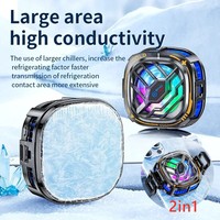 mobile phone cooler with digital display magnetic cooling fan for iPhone Samsung Huawei Xiaomi general PUBG game flat radiator