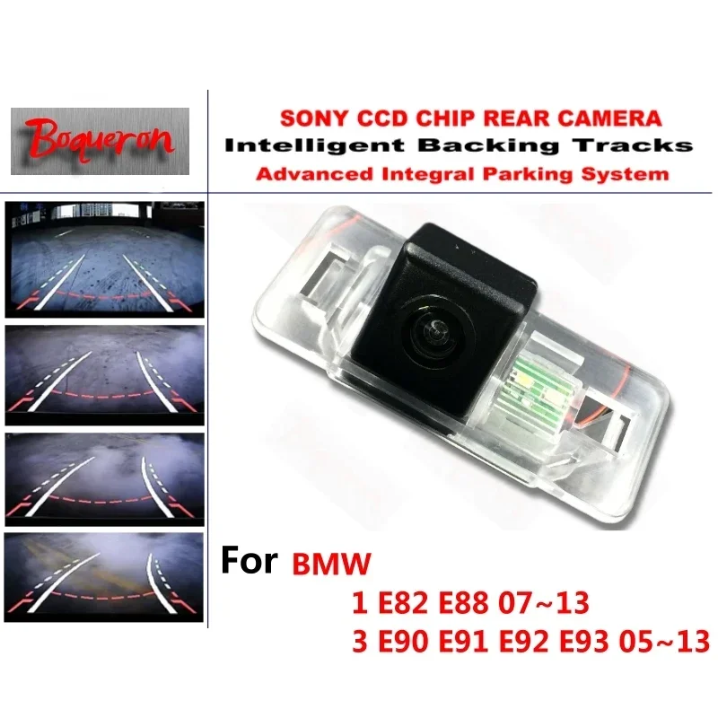 

for BMW 1 E82 E88 3 E90 E91 E92 E93 05~13 CCD Car Backup Parking Camera Intelligent Tracks Dynamic Guidance Rear View Camera