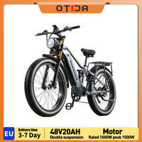 BURCHDA RX80 Adults Electric Bicycle with 1500W Motors, 48V20AH960WH Battery Ebike ,26Inch All-Terrain Fat Tyre E-Mountain Ebike