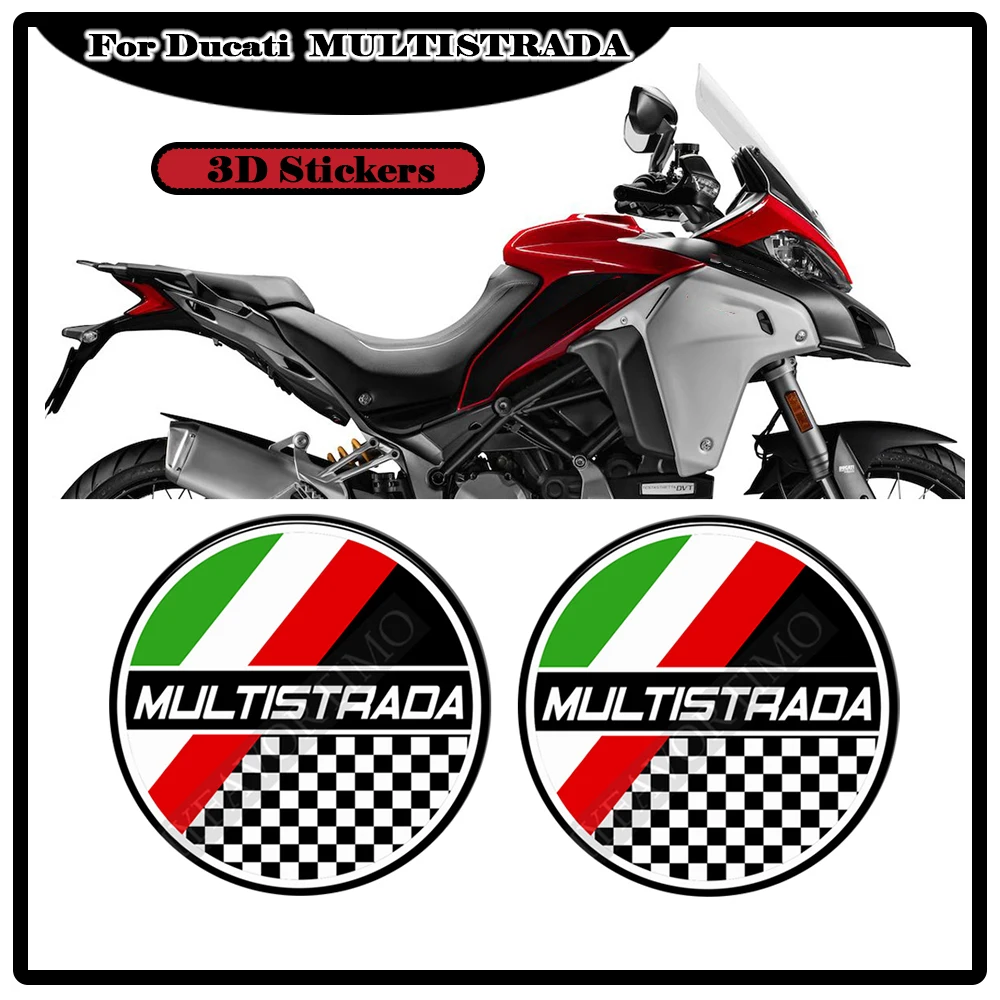 

Для Ducati MULTISTRADA 950 1200 1260S V4 2018-2021 наклейки на бак, защита багажных чехлов, эмблема багажника, логотип, наклейки на лобовое стекло