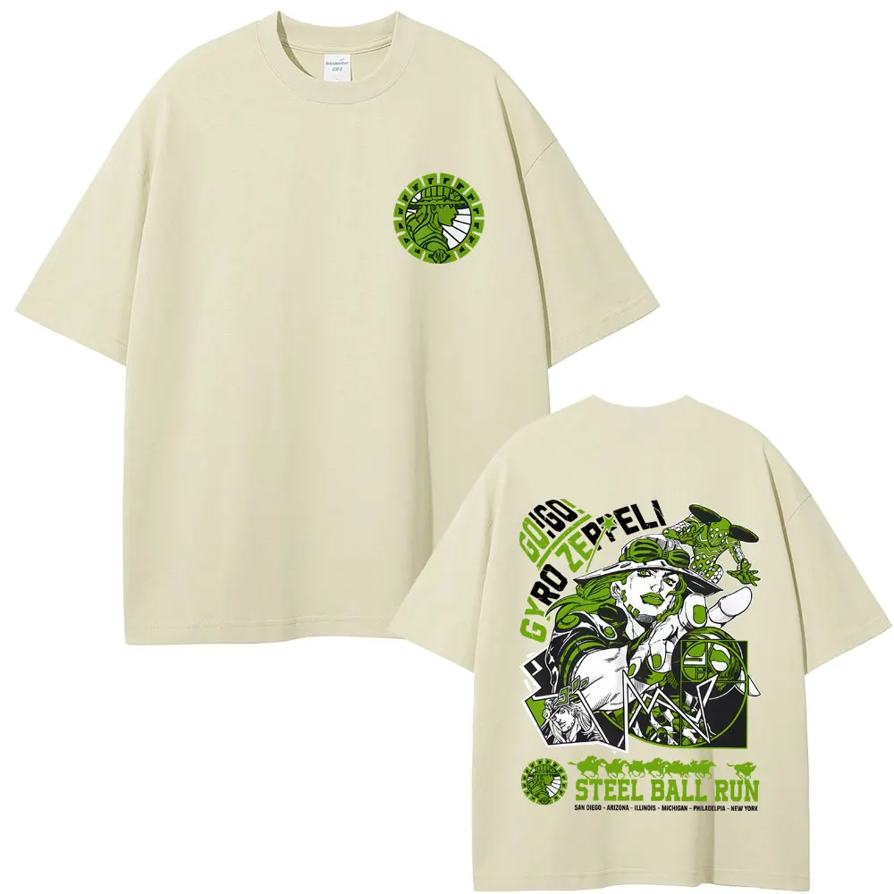

Anime JoJo's Bizarre Adventure Jolyne Jotaro Graphic T-shirt Men Women Manga Fashion Vintage T-shirts Men's Oversized Tee Shirt
