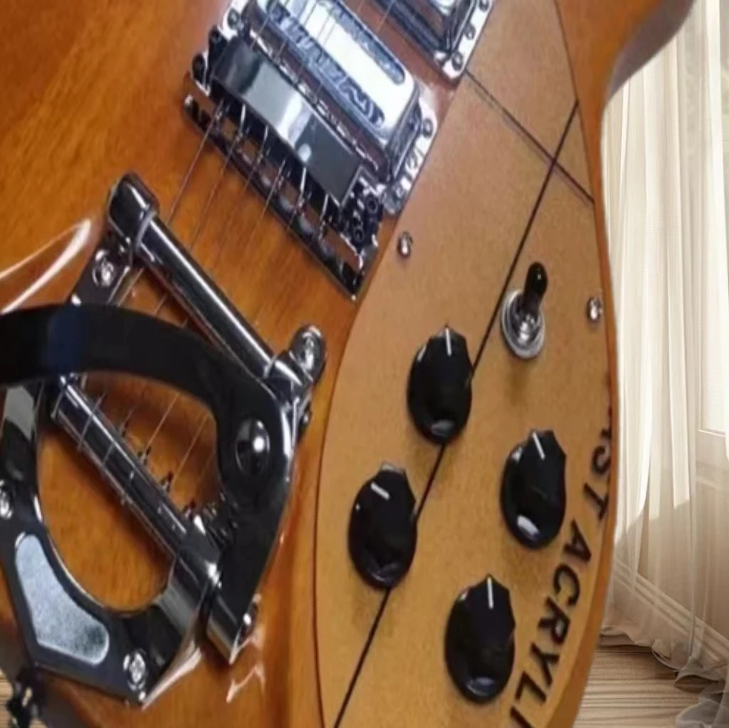 Rickenbackers-guitarra eléctrica y sistema Tremolos, puente negro de alta calidad, nuevo