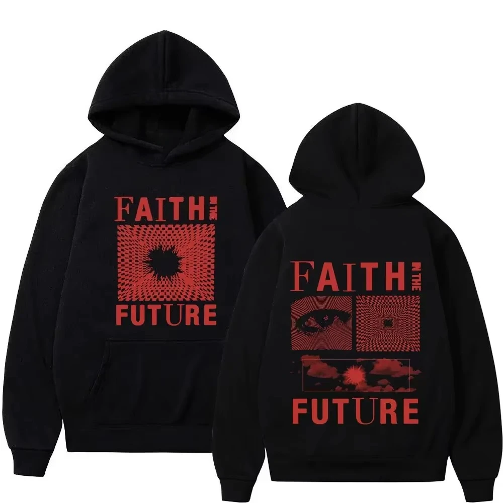 Faith in Future Journey - Popularne bluzy z kapturem dla mężczyzn i kobiet, modna odzież codzienna, hip-hop, Harajuku, oversize