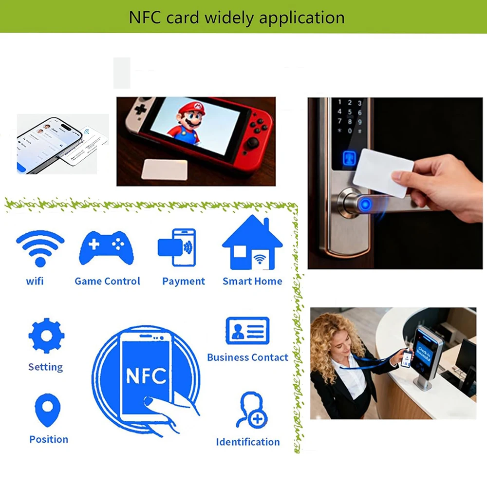 بطاقة الهوية التعريفي RFID 125 كيلو هرتز، تستخدم لنظام التحكم في الوصول إلى المدخل لقفل الباب الإلكتروني #4