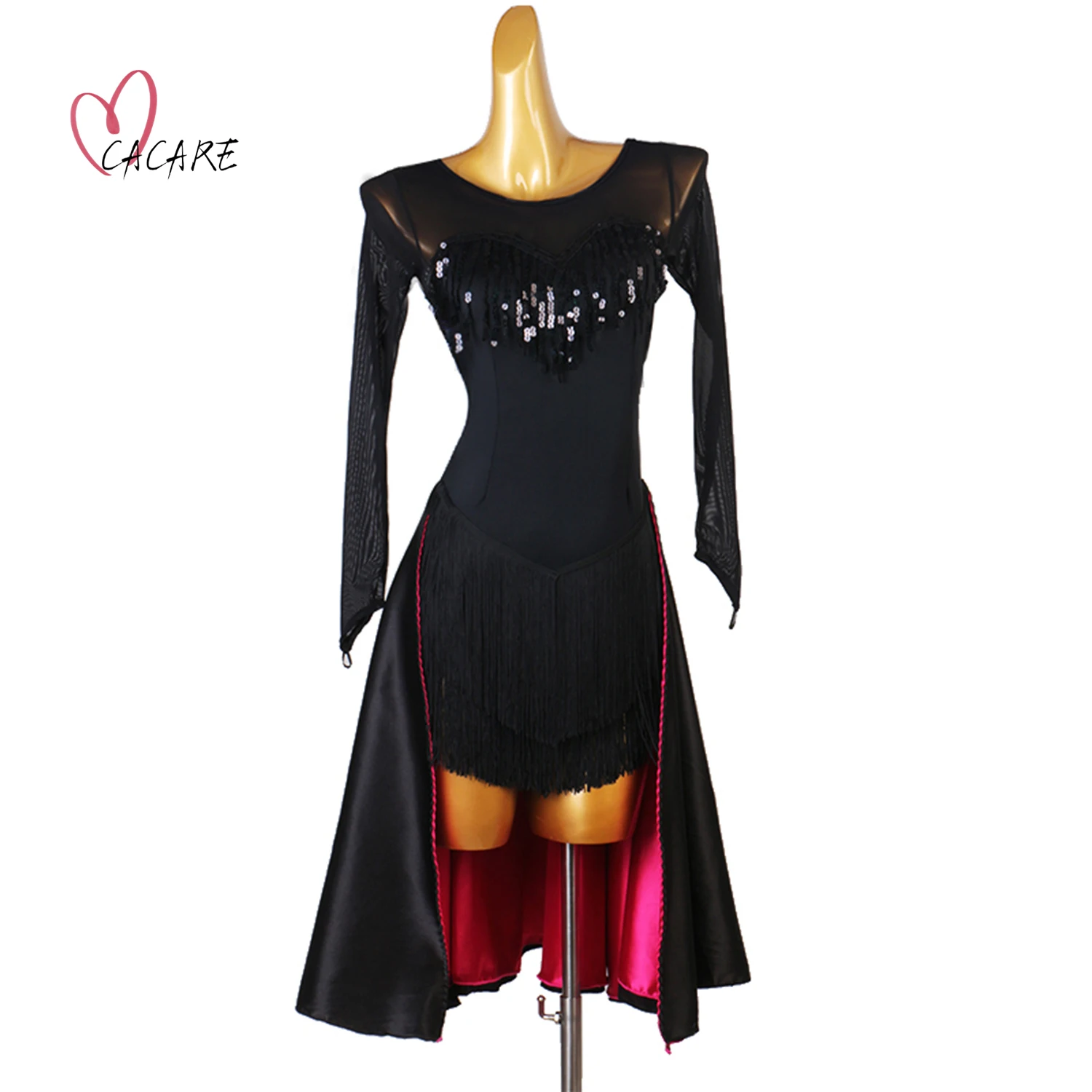 

2024 Sexy Latin Dance Clothing Fringe Dress Women Dance Wear Female Ddance Suit New Dresses Samba Latino Stage Costume 1507