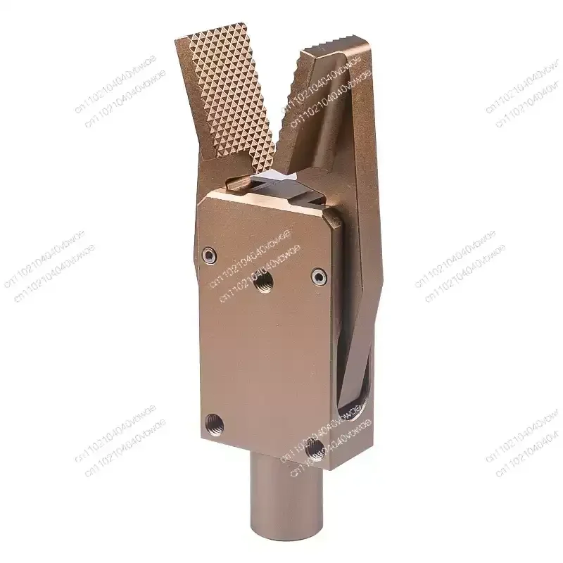 Industrial Grade Oxidation-resistant Golden Yellow Small Robot Finger Clamps Fixtures and Manipulators Pneumatic Gripper