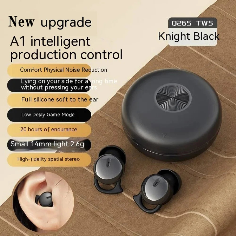 

Беспроводные наушники для сна с Bluetooth, водонепроницаемые, TWS, миниатюрные, невидимые, HIFI стерео, спортивные, для игр