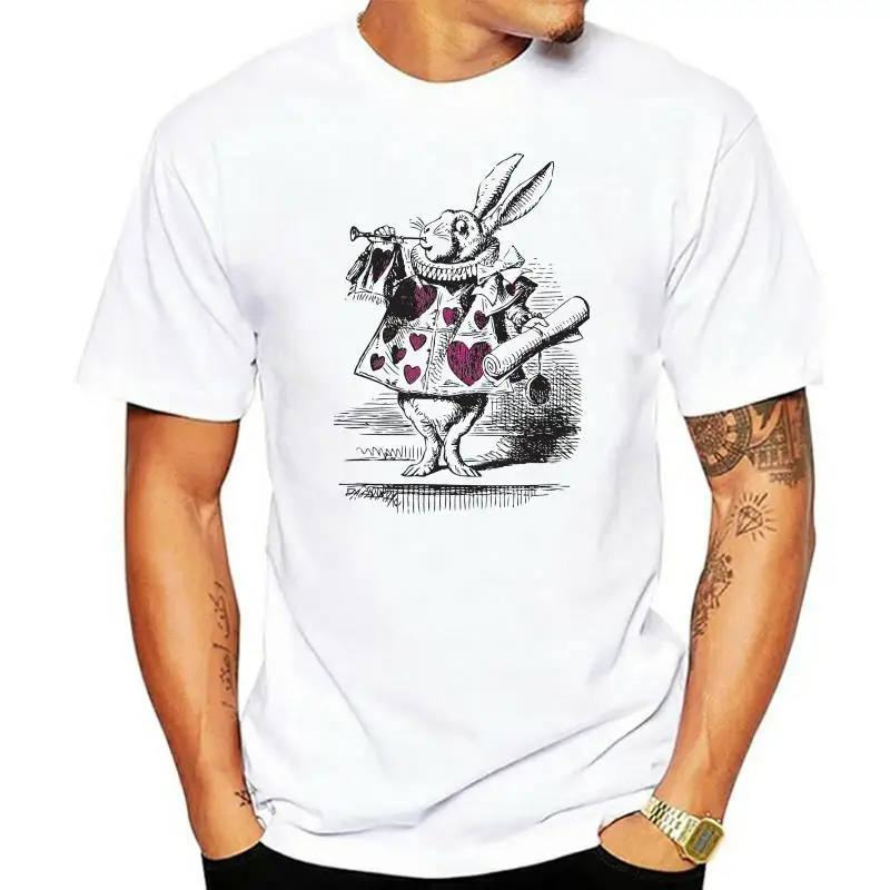 BATCH1 ALICE IN WONDERLAND 150TH ANNIVERSARY RABBIT WITH TRUMPET UNISEX T-SHIRT