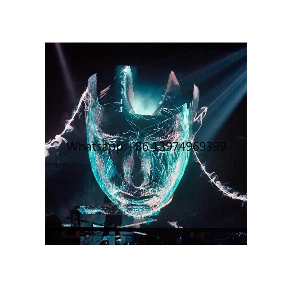 12x50m Transparent Hologram Screen 3D Holographic Projection Scrim with for Holo Gauze for Projection Screens