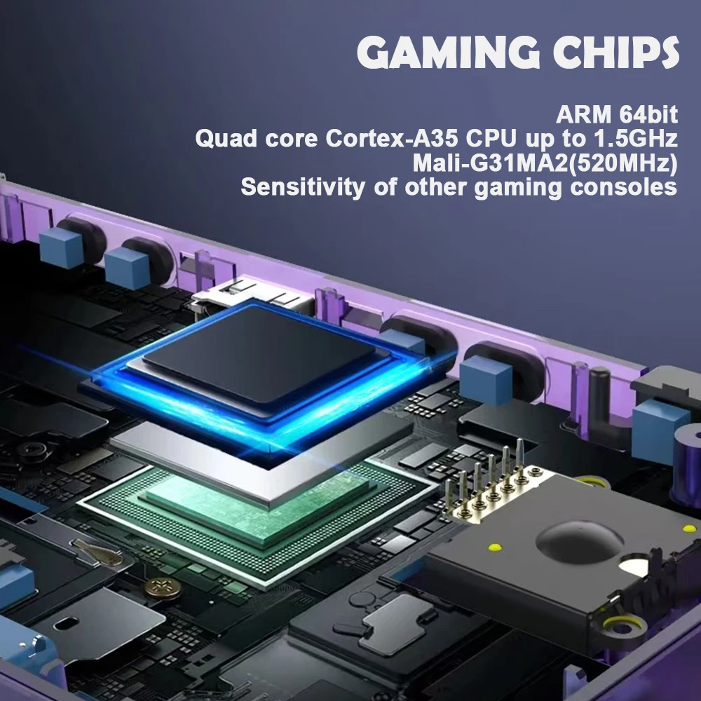 R36H Retro คอนโซลเกมมือถือแบบพกพา 3.5 นิ้วหน้าจอ IPS เครื่องเล่นวิดีโอแบบพกพาสําหรับ PS1/PSP/DC/N64/SS