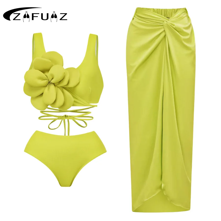 ZAFUAZ-Maillot de bain push-up une pièce sexy pour femme, imprimé rétro, jupe biquini, cover-up, monokini brésilien, robe de natation imbibée, nouveau, 2024