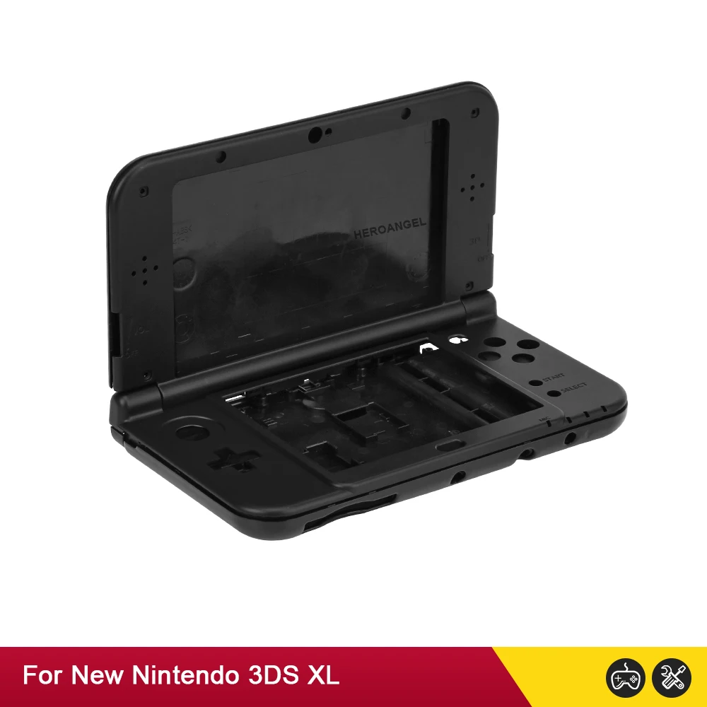 أسود طبعة محدودة استبدال ل نينتندو d جديد 3DS XL لعبة وحدة التحكم الإسكان شل غطاء مجموعة كاملة ل جديد 3DS LL الإكسسوارات