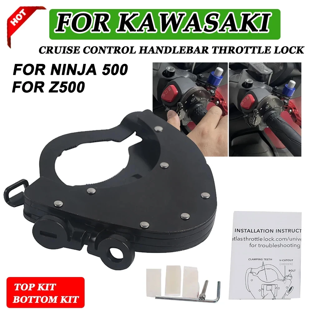 

For Kawasaki Ninja 500 Ninja500 SE Z500 Z 500 2024 New Motorcycle Accessories Cruise Control Throttle Handlebar Auxiliary Lock