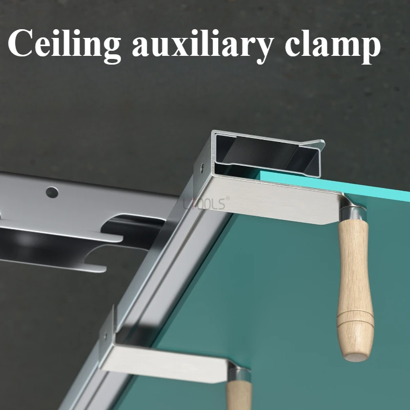 

Регулируемый потолочный зажим для гипсокартона, многоцелевой крепежный инструмент для деревообработки с трудосберегающей опорной пластиной, многофункциональный