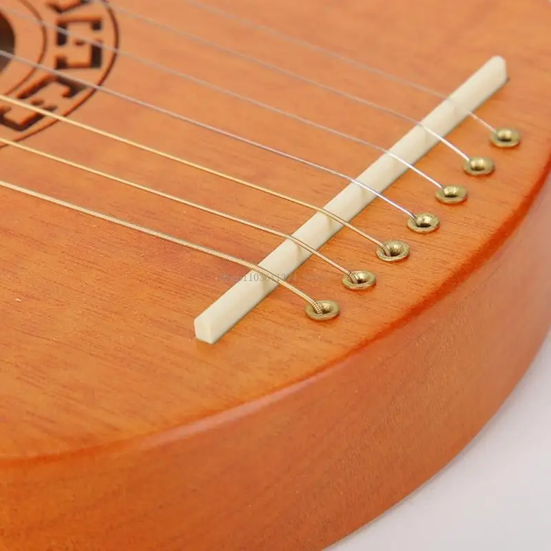  7 Tone Beginner Lyre Harp Friendly Material Perfect For Music Education Gifting