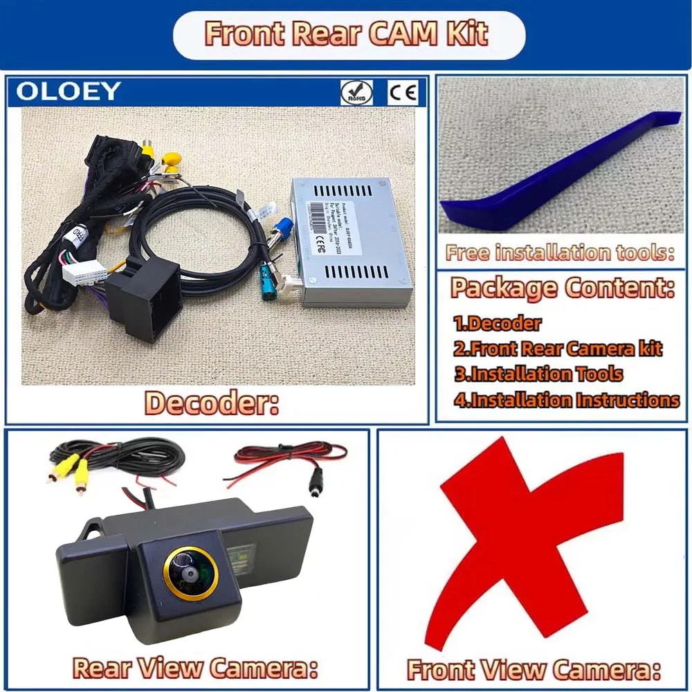 Plug & play Originele scherm upgrade Achteruitrijcamera Adapter voor Peugeot 4008 5008 308 408 2013 ~ 2021 Interface achteruitrijcamera