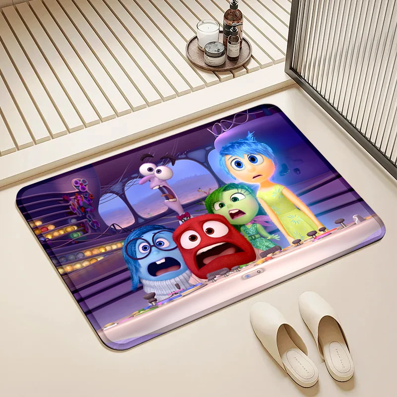 

Disney Inside Out Control Room Door Mat Non-Slip Absorbent Floor Rug for Home Kids Room Bathroom Decor