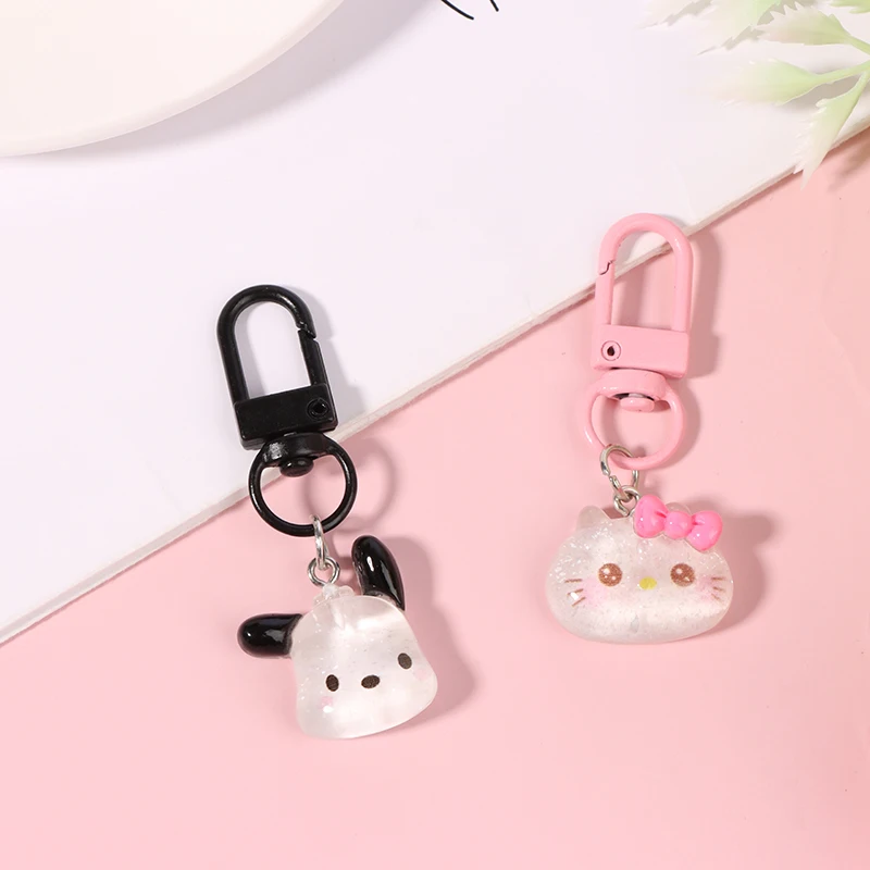 Брелок для ключей Sanrio Melody Bag в виде мультяшного коричника Hello Kitty Милая Подвеска для телефона женские предметы подвеска веревка украшение