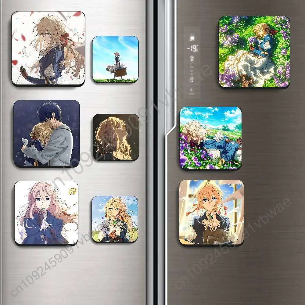 Mechanical prosthetic hand Violet Evergarden Magnetic Sticker Fridge Magnets No Falling Off Fit for Refrigerators All Metal