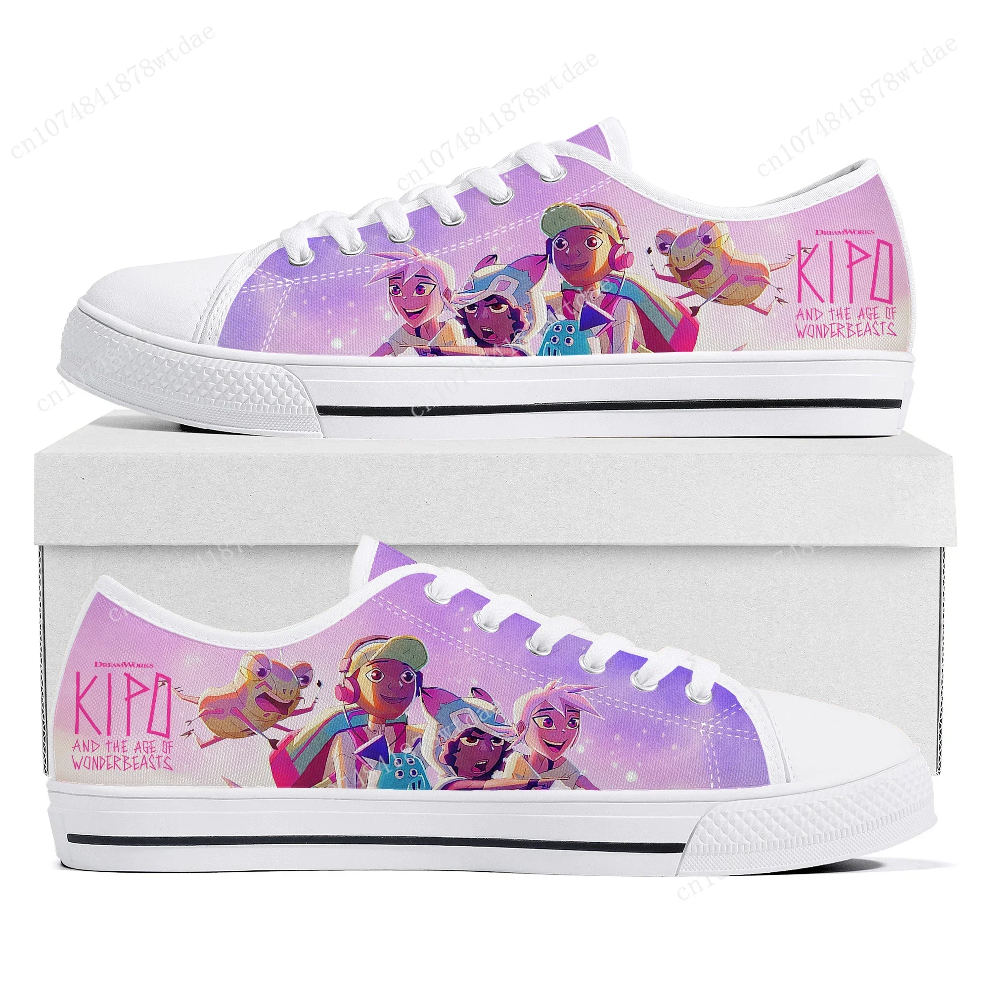 Kipo And The Age Of Wonderbeasts Low Top Sneakers Women Men Teenager High Quality Canvas Sneaker Couple Comics Custom Made Shoes