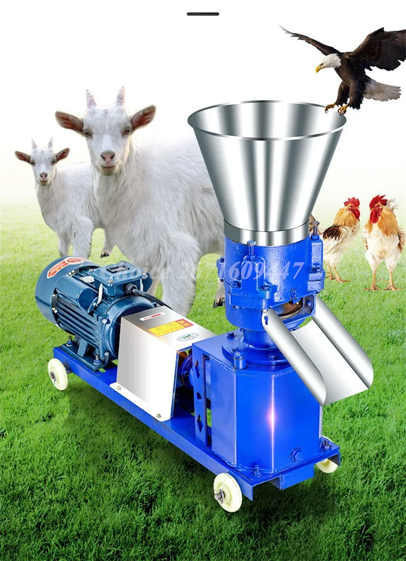 Poultry Animal Sink Feed Processing Machines Cattle Chicken Pig Rabbits Fish Duck Catfish Fodder Feed Pellet Mill Making Machine