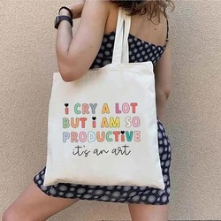 Tay Album Lyrics Printed Canvas Bag Organizer Travel Fashion Tote Bag Large Capacity Storage Eco-friendly Shopping Bags Swift