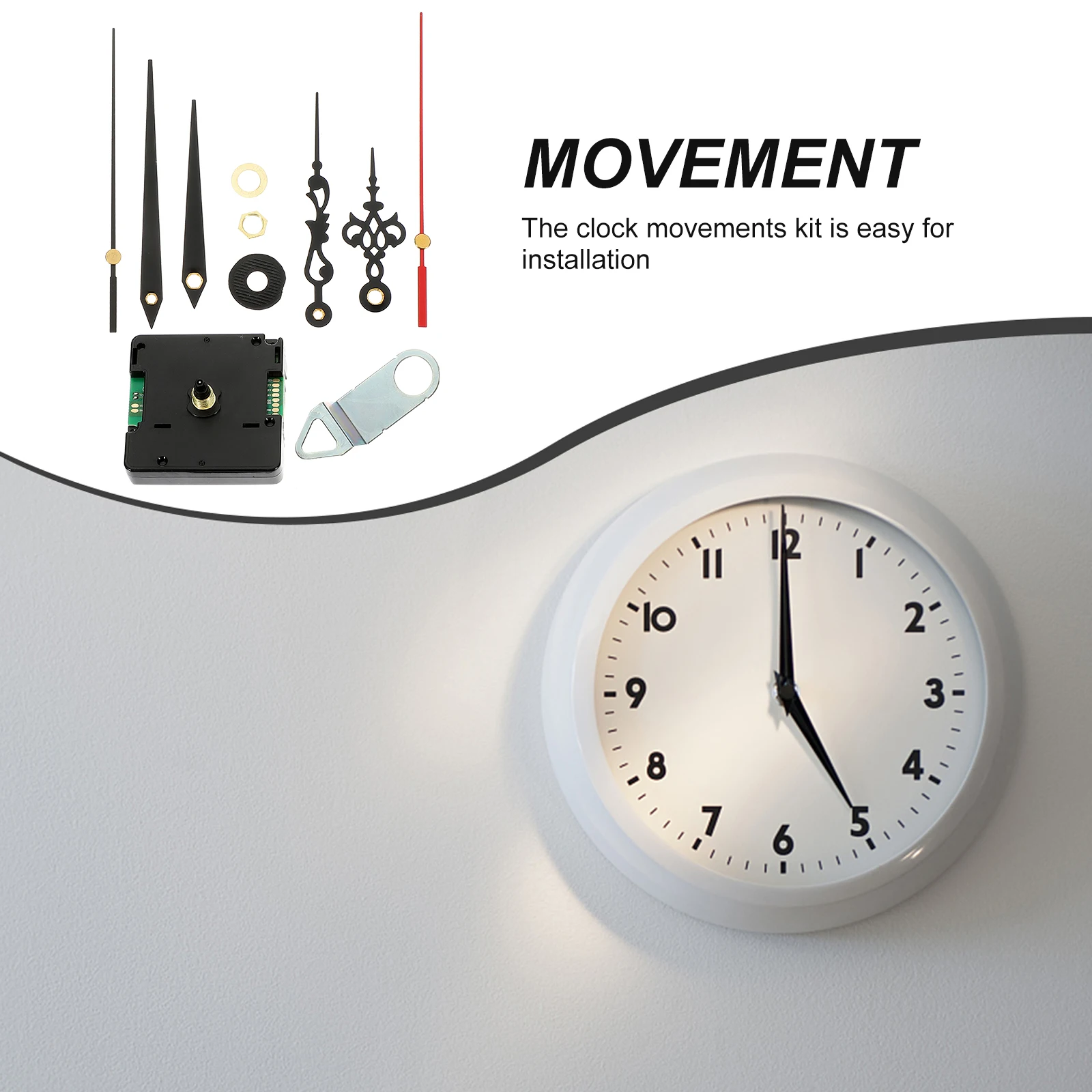 

Radio Wave Clock Movement Silent Diy Wall Clock Mechanism Replacement Automatic Time Adjustment Jumping Seconds Precise
