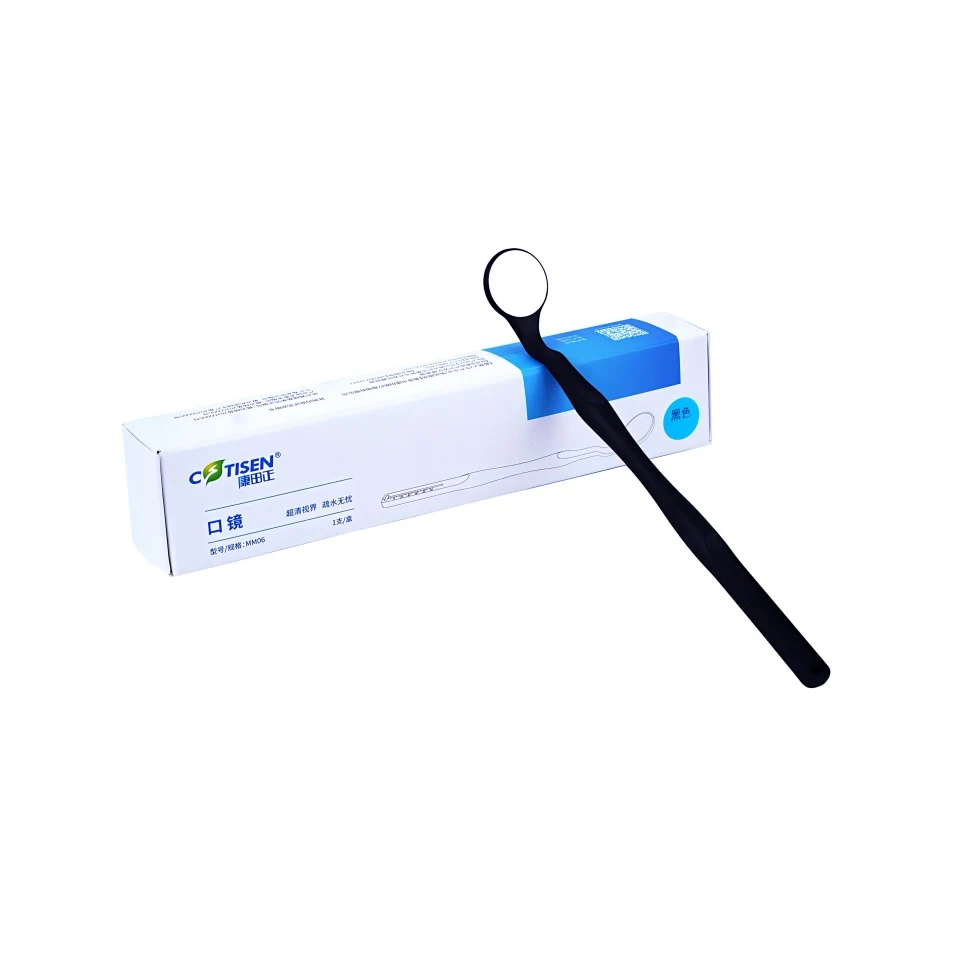 1pc Autoclavable Dental Mouth Mirror Anti-Fog Front Surface Reflector with Endo Ruler Scale Handle Tail Dentist Diagnostic Tool