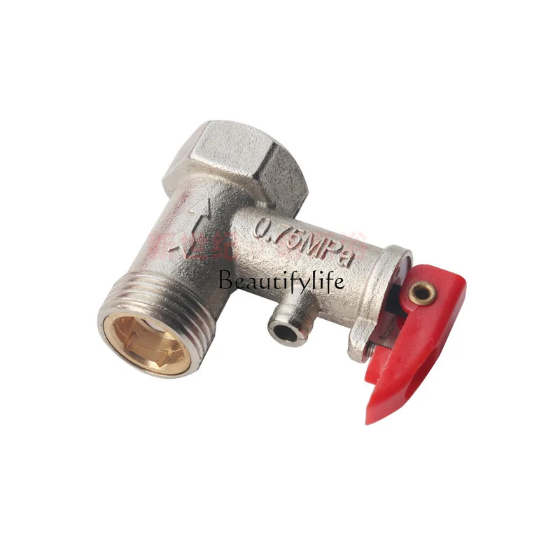 

*All copper household instant electric water heater safety valve pressure relief valve flow control safety check valve sewage