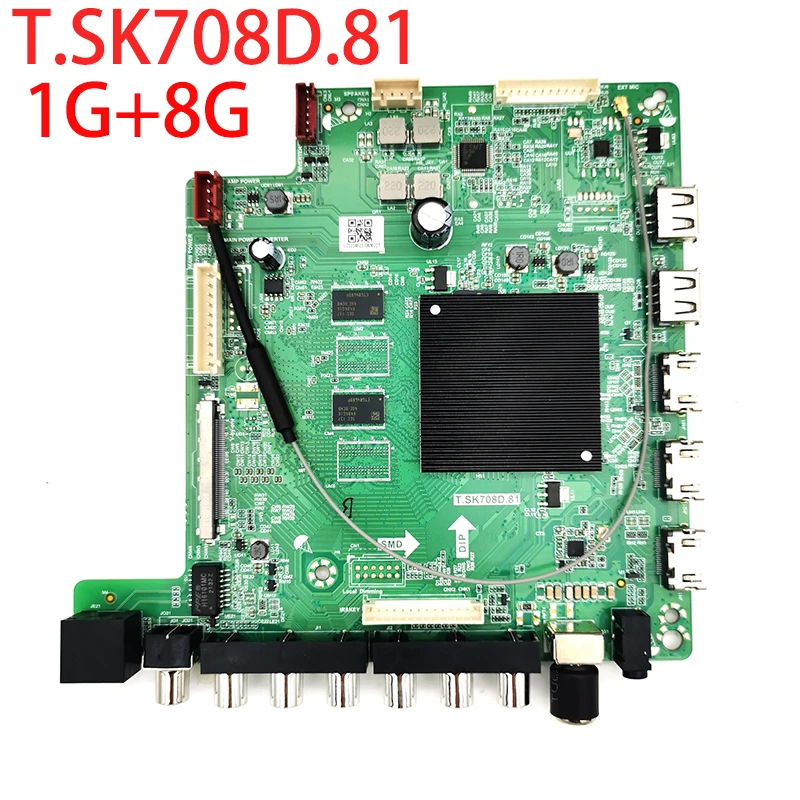 New T. SK708D.81WiFi4 core 4K driver board 2G cache + 16G memory, smart camera voice