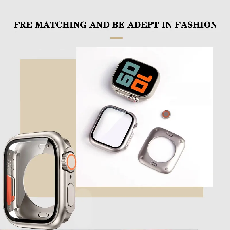 حزام سيليكون + حافظة تغيير إلى Ultra لساعة Apple Ultra 10 9 8 7 6 5 4 SE لـ iWatch 46mm 49mm 45mm 44mm 42mm 41mm 40mm 38mm #2