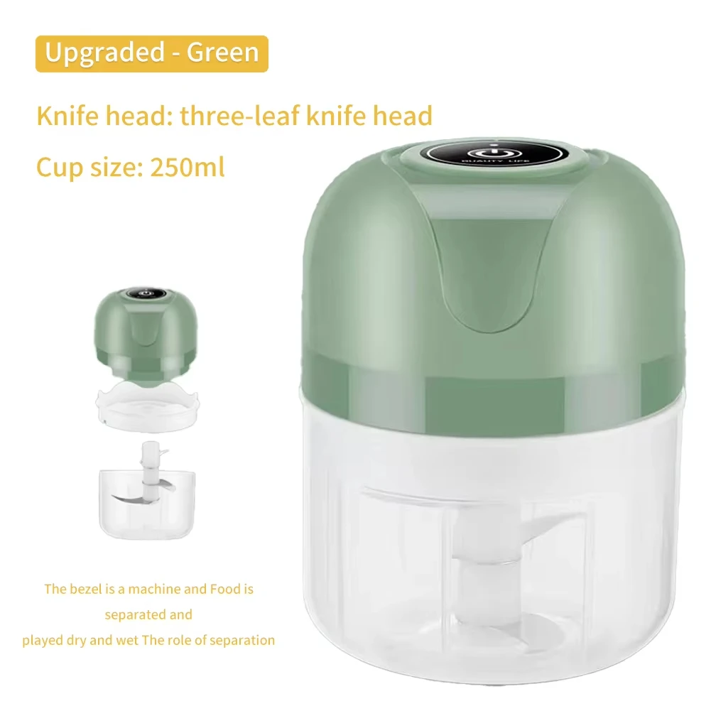 1 خلاط طعام 250 مللي مفرمة الثوم مفرمة البصل الفانيليا الخضار الفلفل الحار طاحونة المطبخ متعددة الوظائف الكهربائية مضرب الثوم #6