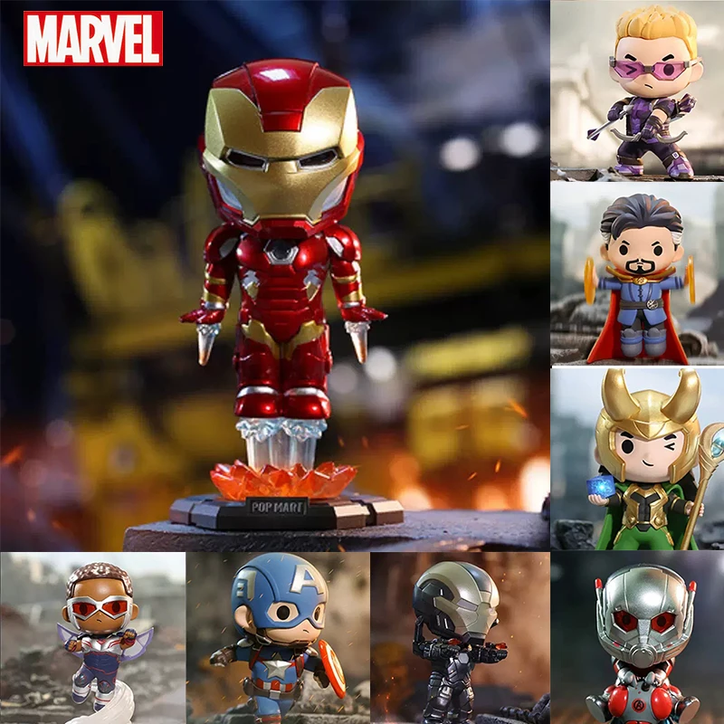 팝마트 버블 마트 마블 어벤져스 리그 클래식 블라인드 박스, 정통 블라인드 박스, 트렌드 크리에이티브 장식 인형 선물