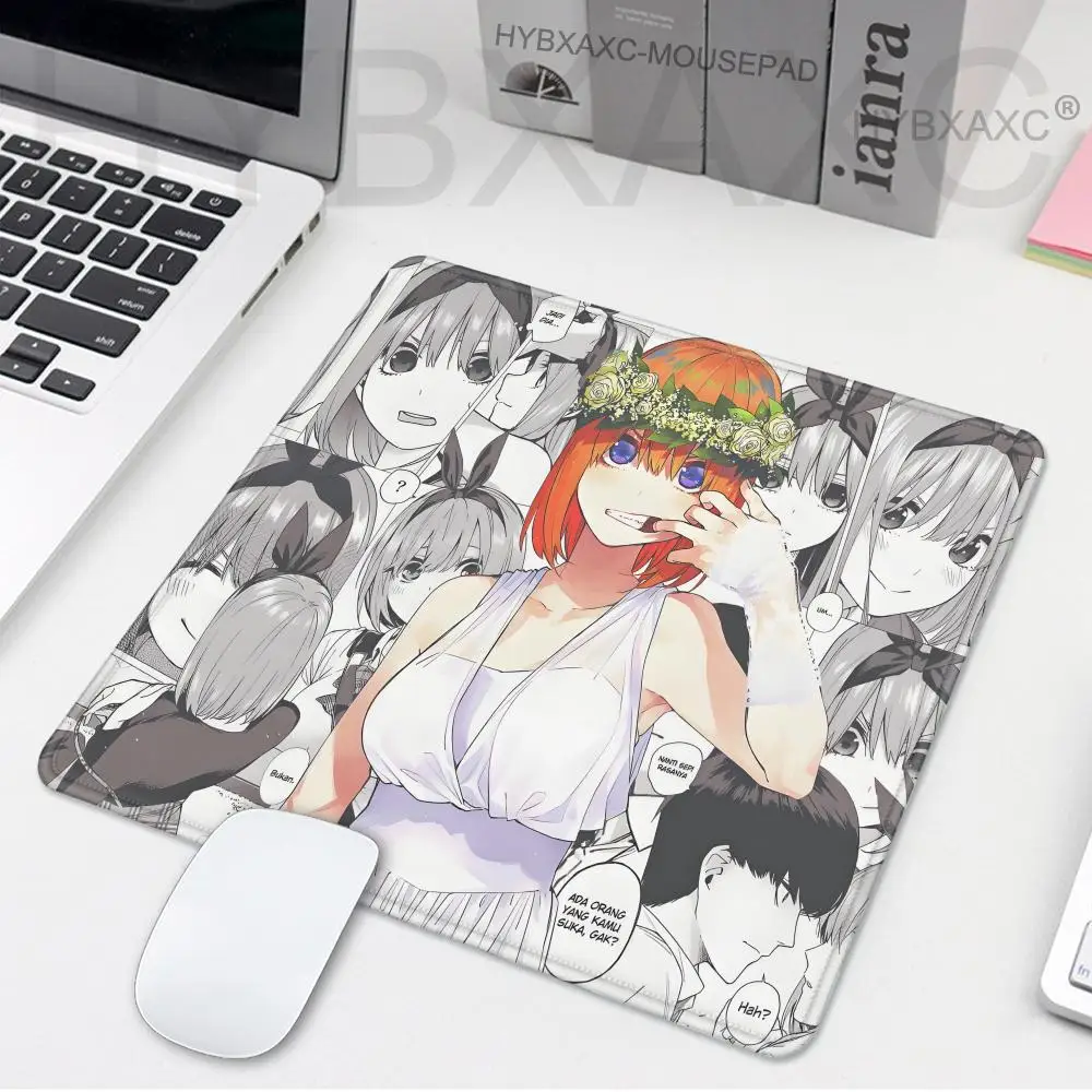 The Quintessential Quintuplets Anime Mousepad Square Computer Accessories Office Game Table Mats Small Rubber Anti-slip Desk Pad