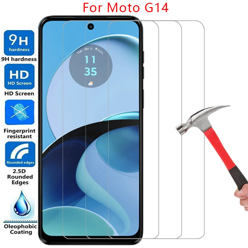 phone case for motorola moto g14 tempered glass on motorolag14 motog14 motog g 14 14g 4g 5g back cover 360 motorol mot g14case